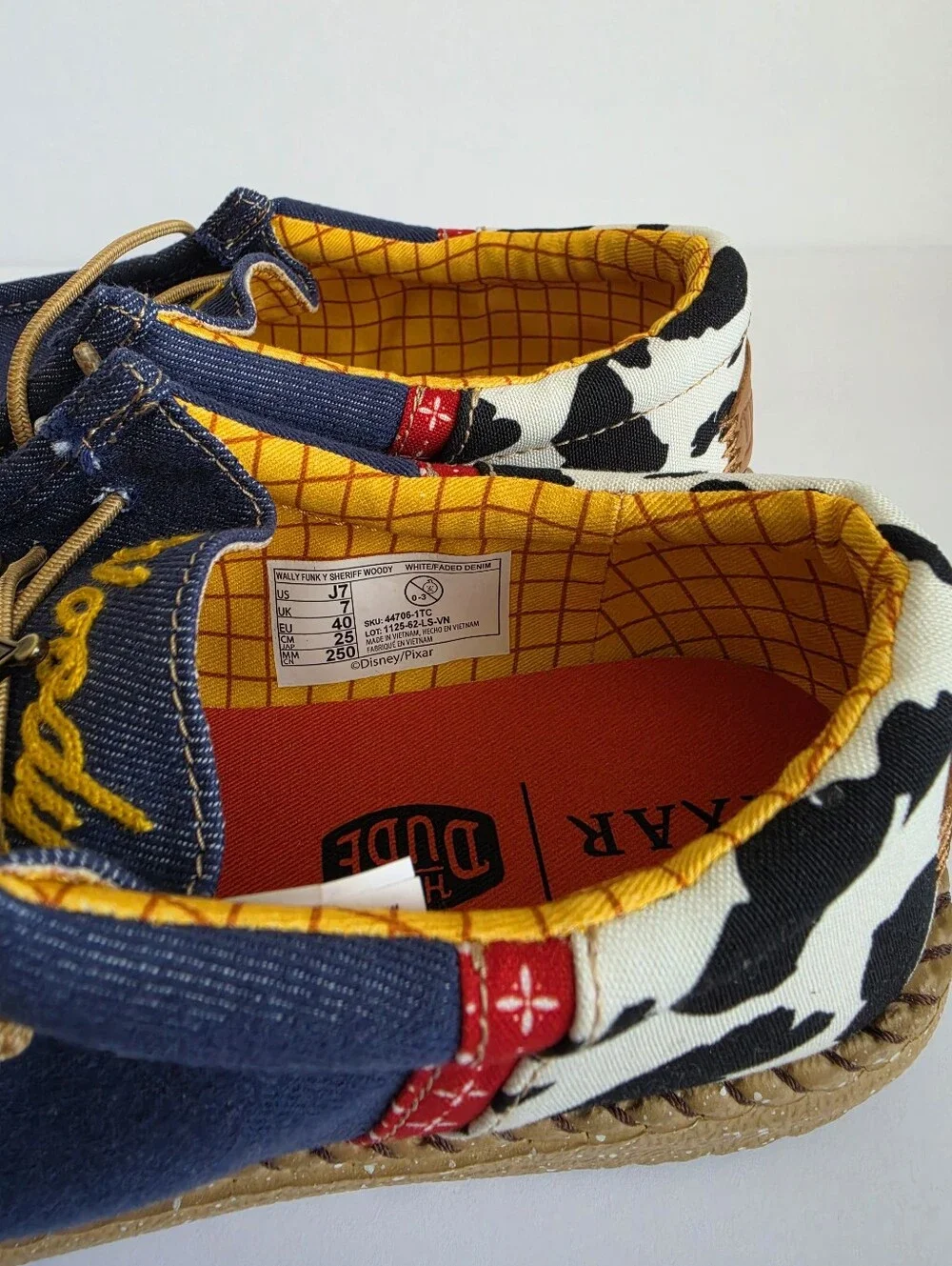 HEYDUDE x Disney Toy Story Sheriff Woody Wally Funk Slip-On Kids